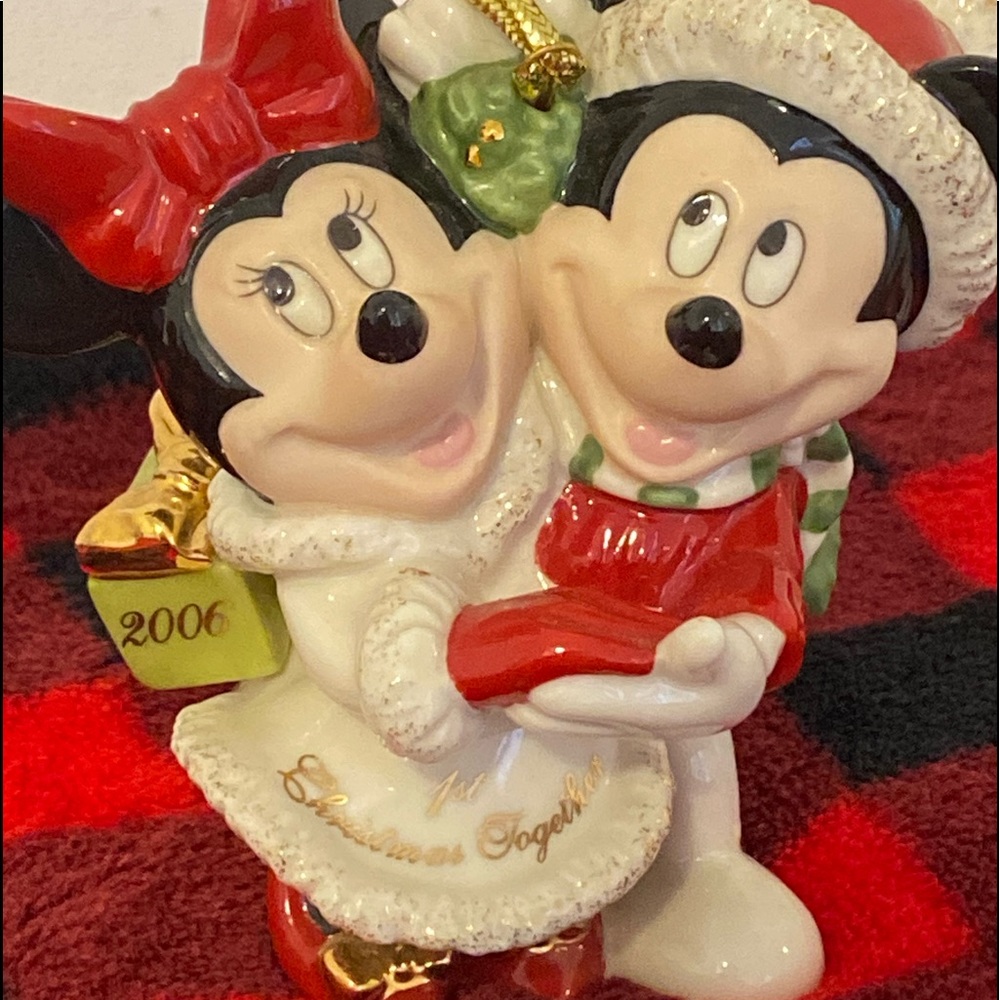 Lenox 2006 Mickey & Minnie Christmas Ornament